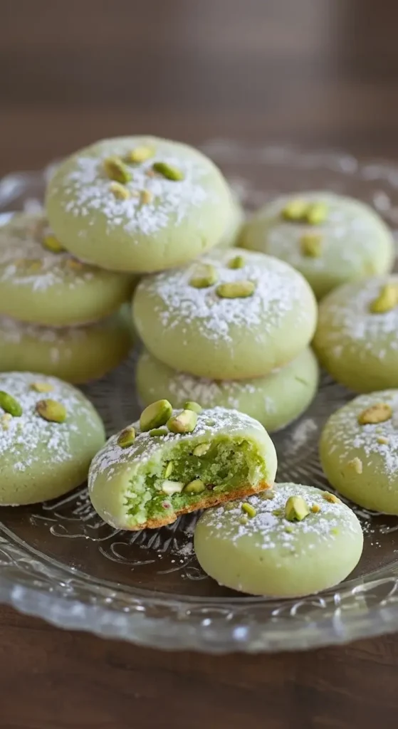 Pistachio Wedding Cookies