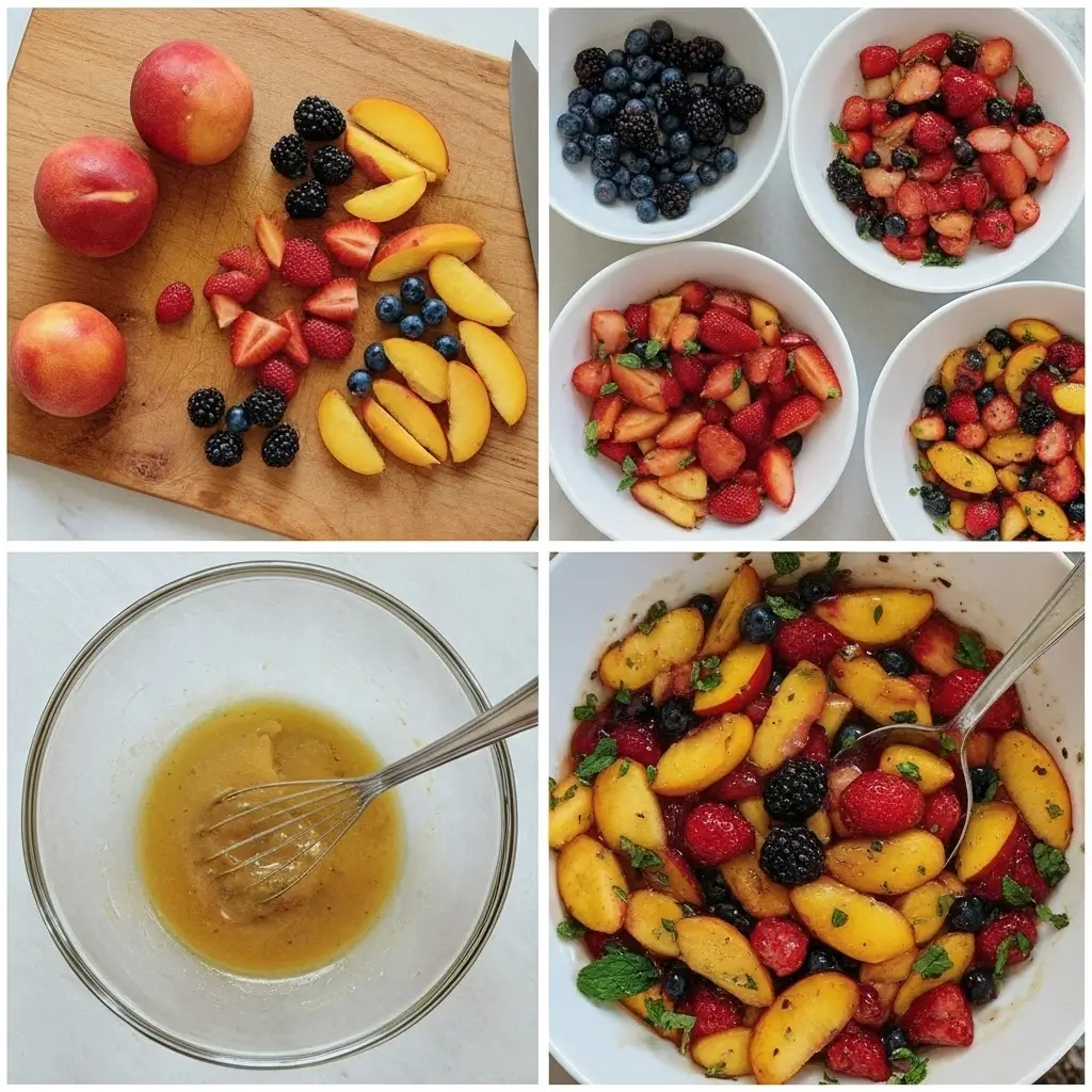 Peach Berry Fruit Salad