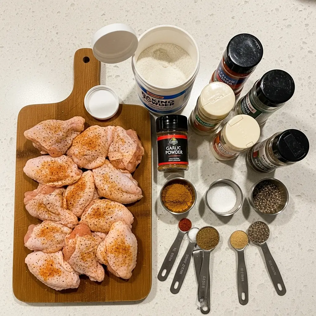 Crispy Dry Rub Chicken Wings
