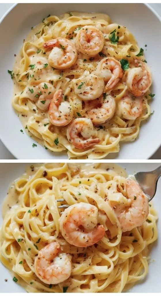 Creamy Garlic Shrimp Pasta