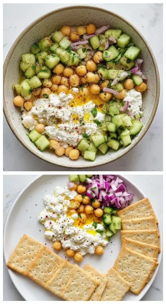 Cottage Cheese And Chickpea Salad