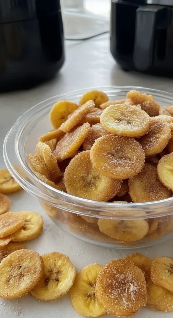 Crispy Cinnamon Sugar Banana Chips