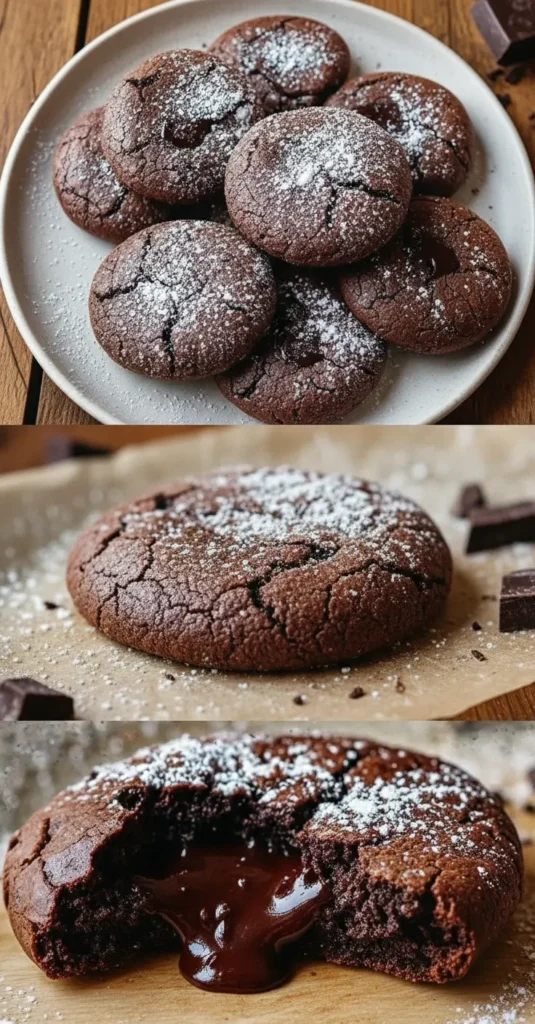Chocolate Lava Brownie Cookies