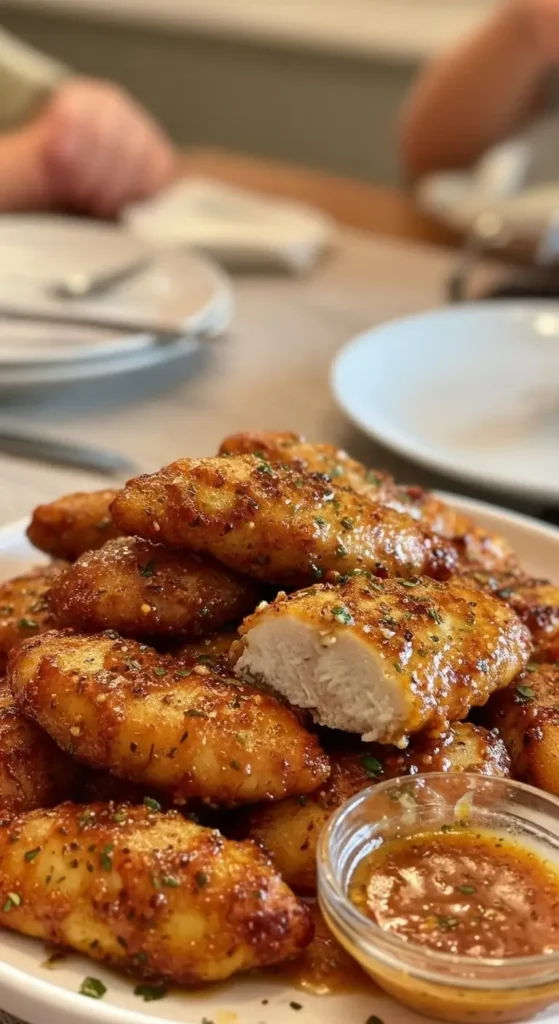 Air Fryer Honey Butter Garlic Chicken Tenders