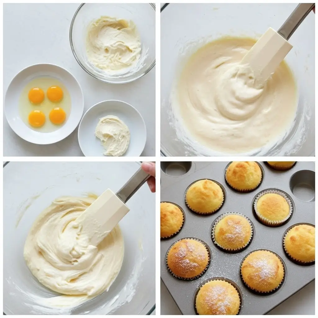 Japanese Cotton Cheesecake Cupcakes