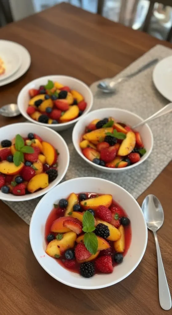 Peach Berry Fruit Salad
