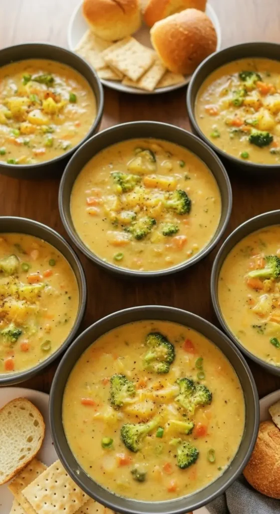Crockpot Potato Broccoli Cheddar Soup