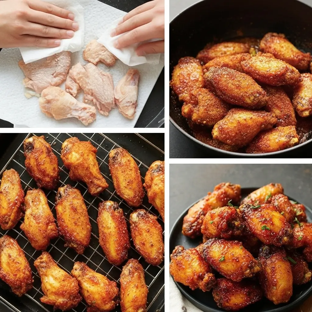 Crispy Dry Rub Chicken Wings