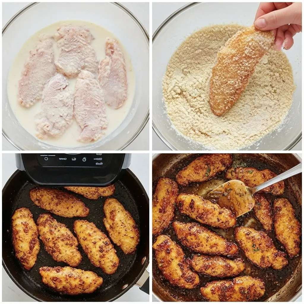 Air Fryer Honey Butter Garlic Chicken Tenders