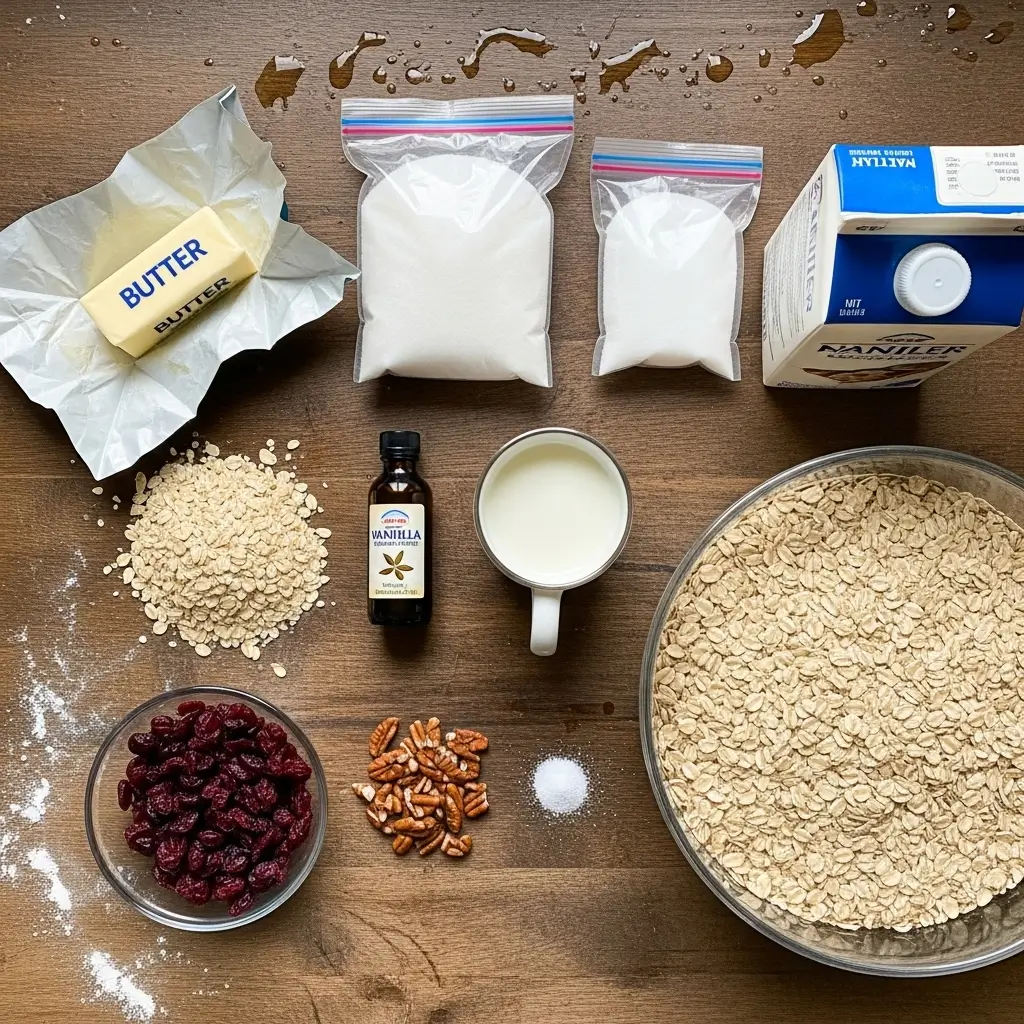 No-Bake Cranberry Pecan Praline Cookies