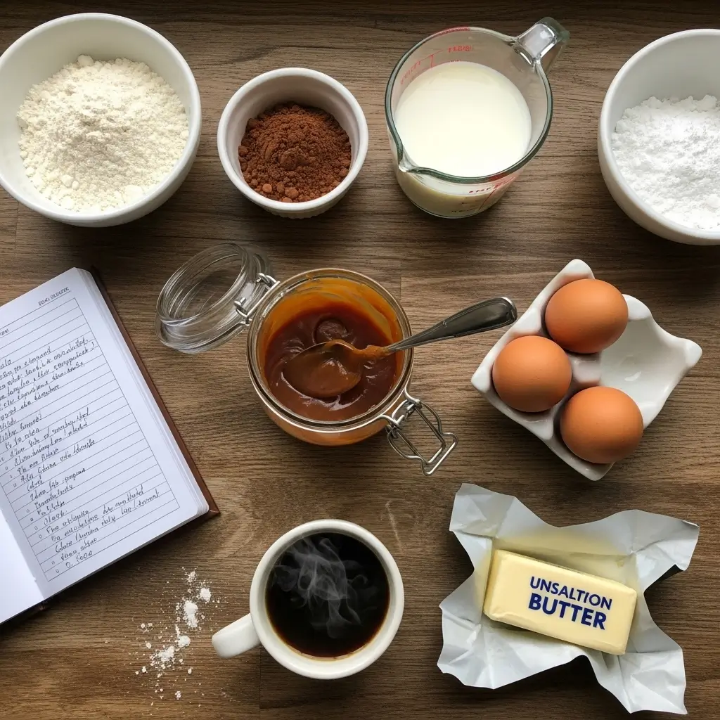 Caramel Coffee Buttercream Cake