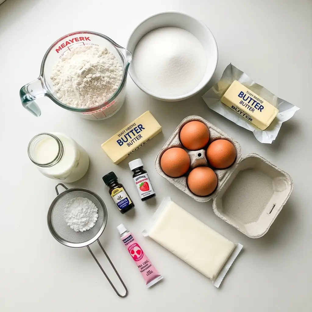 Heart Pink Cake with Pink Bow