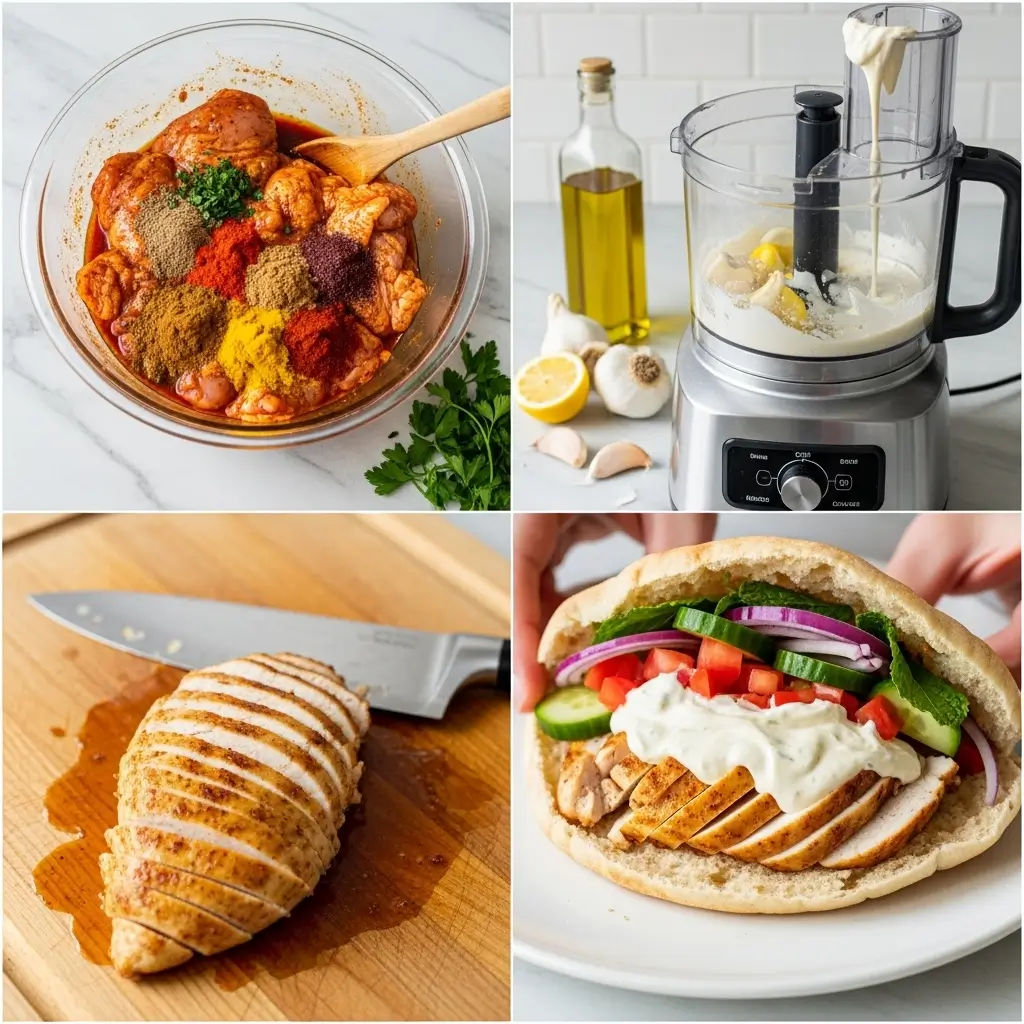 Chicken Shawarma with Garlic Sauce