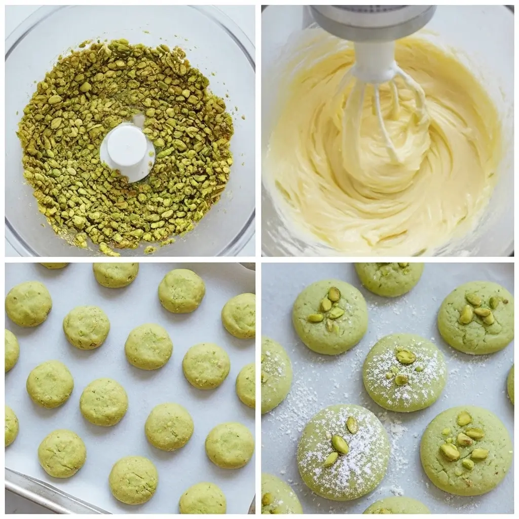 Pistachio Wedding Cookies